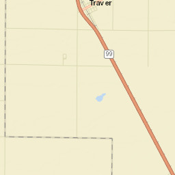 Traver California Street Map