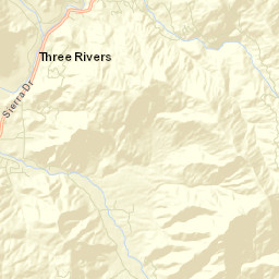 Three Rivers California Street Map