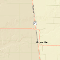 Maysville Arkansas Street Map