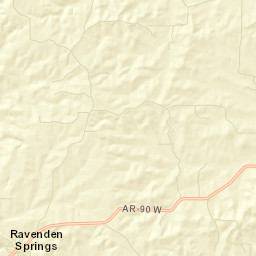 Ravenden Springs Arkansas Street Map