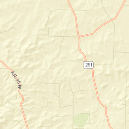 Attica Arkansas Street Map