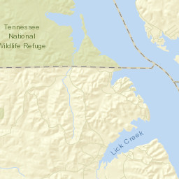Lick Creek Tennessee Street Map