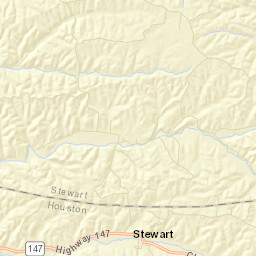 Stewart Tennessee Street Map
