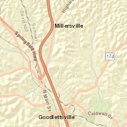 1947-1975 Baker Road Goodlettsville TN Street Map