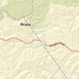 Rugby Tennessee Street Map