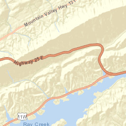 Tate Springs Tennessee Street Map