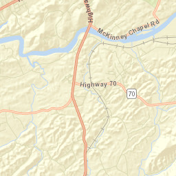 Persia Tennessee Street Map