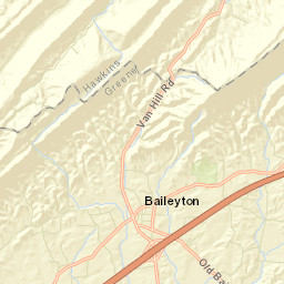 Baileyton Tennessee Street Map