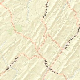 Mitchell Springs Tennessee Street Map