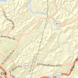 Watauga Flats Tennessee Street Map