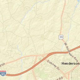 Vance County Street Map