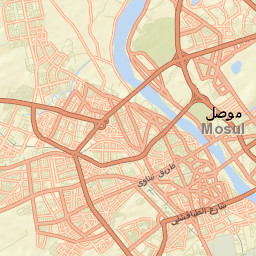 Al Mawşil al Jadīdah Street Map