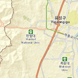 Yuseong-gu Street Map