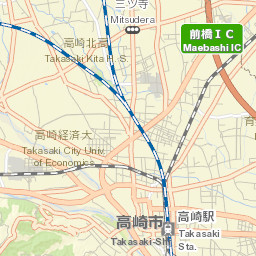 Takasaki Street Map