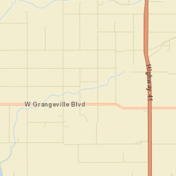 Halls Corner California Street Map