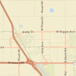 Goshen California Street Map