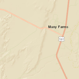 Many Farms Arizona Street Map