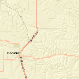 Decatur Arkansas Street Map