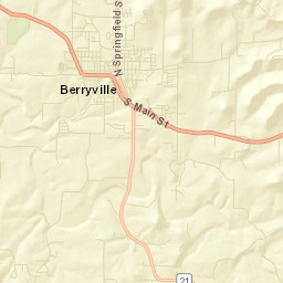 U.S. 62 Berryville AR 72616 Street Map