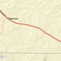 Glencoe Arkansas Street Map