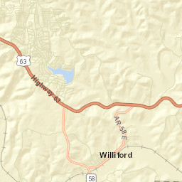 Williford Arkansas Street Map
