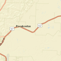 East Pocahontas Arkansas Street Map