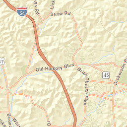Whites Creek Tennessee Street Map