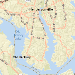 Rockland Tennessee Street Map