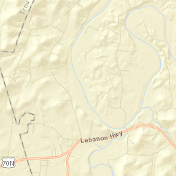 Rome Tennessee Street Map