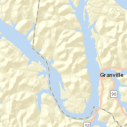 Granville Tennessee Street Map