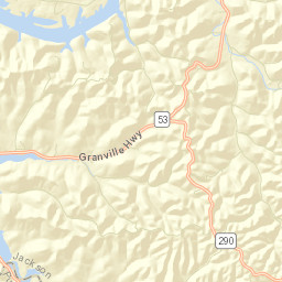 Nameless Tennessee Street Map