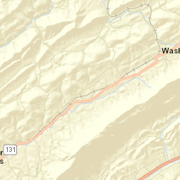 Washburn Tennessee Street Map