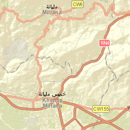 Khemis Miliana Street Map