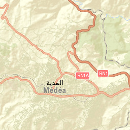 Médéa Street Map