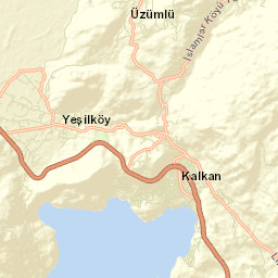 Kalkan Street Map