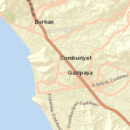 Gazipaşa Street Map