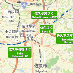 Saku Street Map