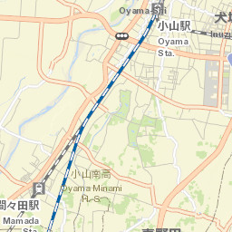 Oyama Street Map