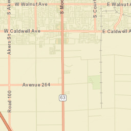 W Beech Ave Visalia California Street Map
