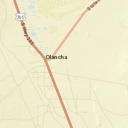 Olancha California Street Map