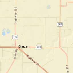 Hansford County Street Map