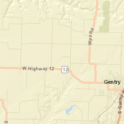 12727-12798 Collins Road, Gentry, AR Street Map