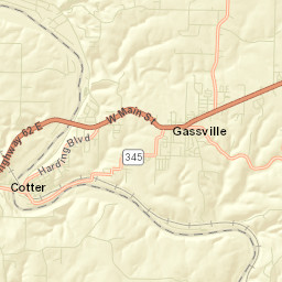 Lithia, Cotter, AR 72626, America Street Map