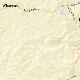 Wiseman Arkansas Street Map