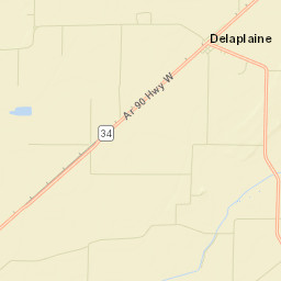 Delaplaine Arkansas Street Map