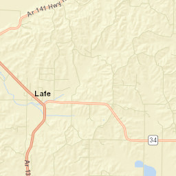 Lafe Arkansas Street Map