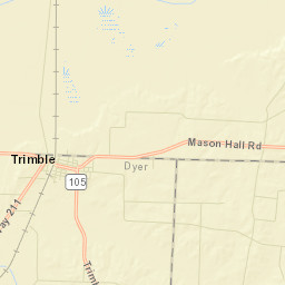 Trimble Tennessee Street Map