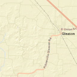 Gleason Tennessee Street Map