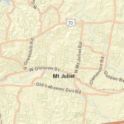 Settlers Knob Tennessee Street Map