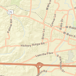 West End Heights Tennessee Street Map